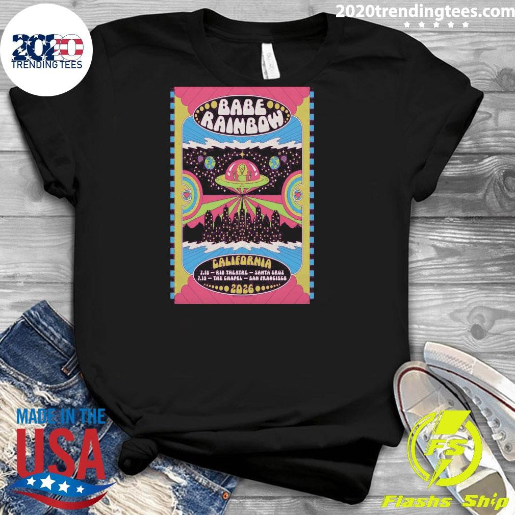Babe Rainbow California Tour 2026 Shirt