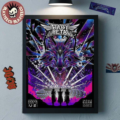 Babymetal Los Angeles Concert Poster At Intuit Dome Special Arena Show In US Pop Up Shop On November 1 2025 Home Decor Poster Canvas
