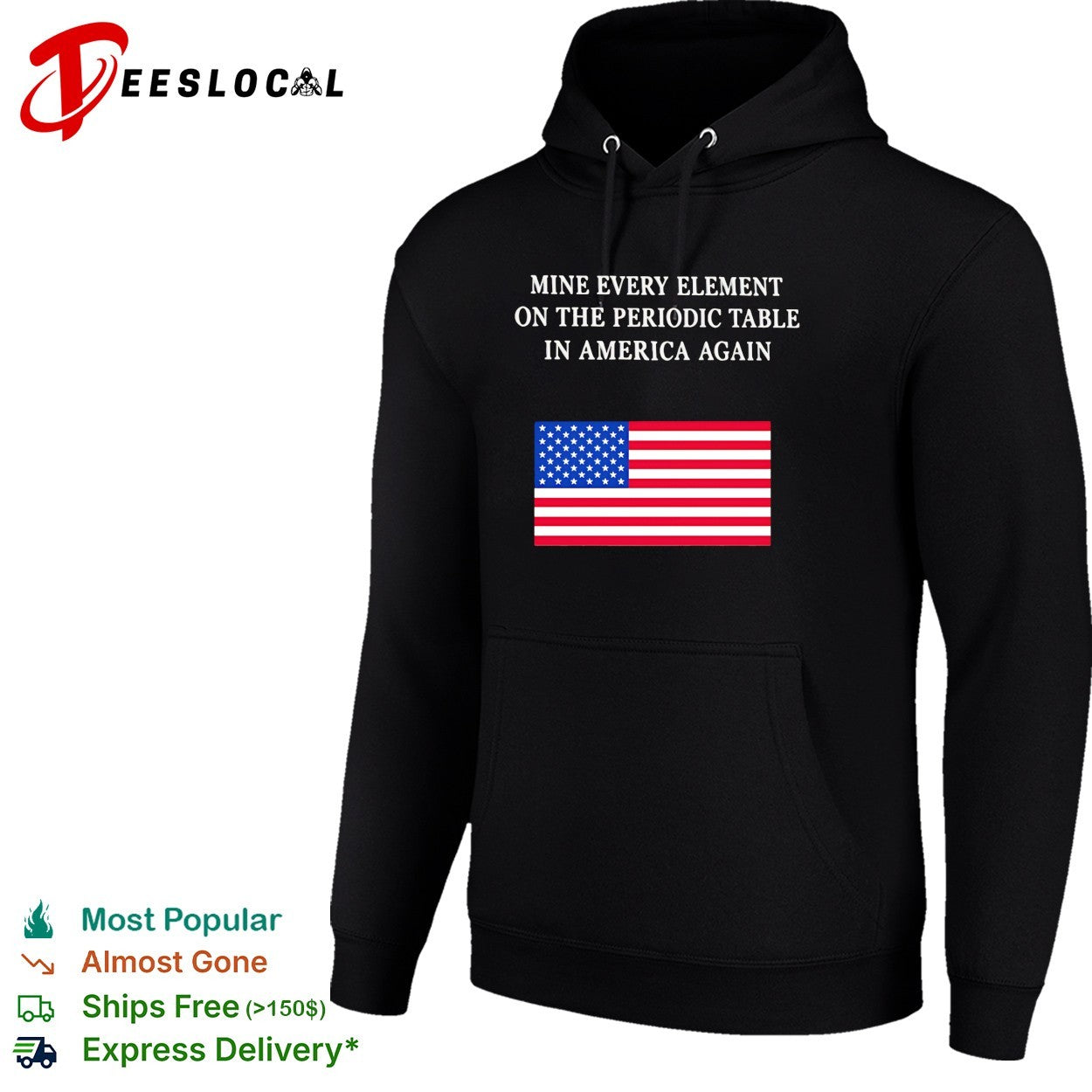 Back Mine Every Element On The Periodic Table In America Again shirt