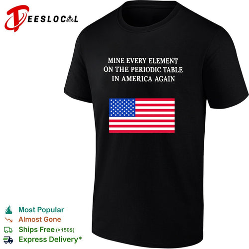 Back Mine Every Element On The Periodic Table In America Again shirt
