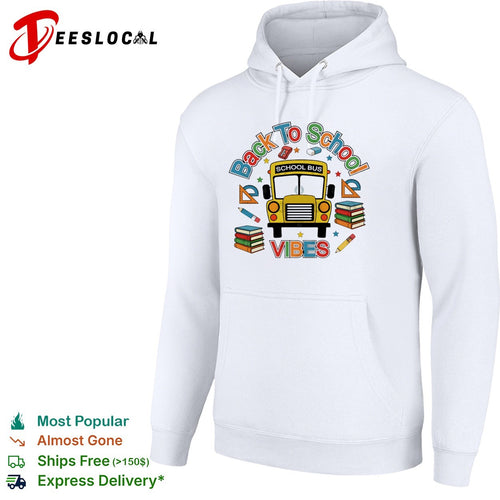 Back to school vibes school bus shirt