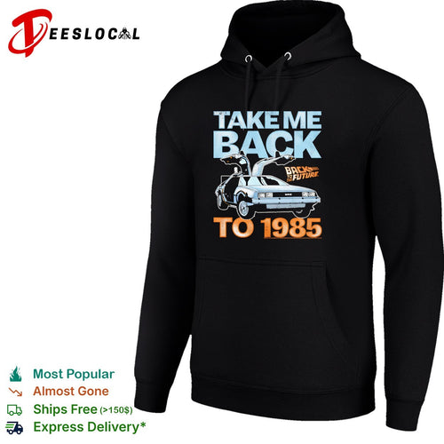 Back to the Future DeLorean Time Machine Take Me Back to 1985 Movie Logo shirt