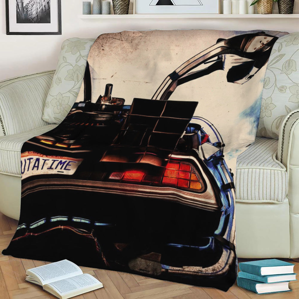 Back To The Future Fleece Throw Blanket