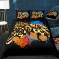 Ball Python Watercolor Bedding Set (Duvet Cover & Pillow Shams)
