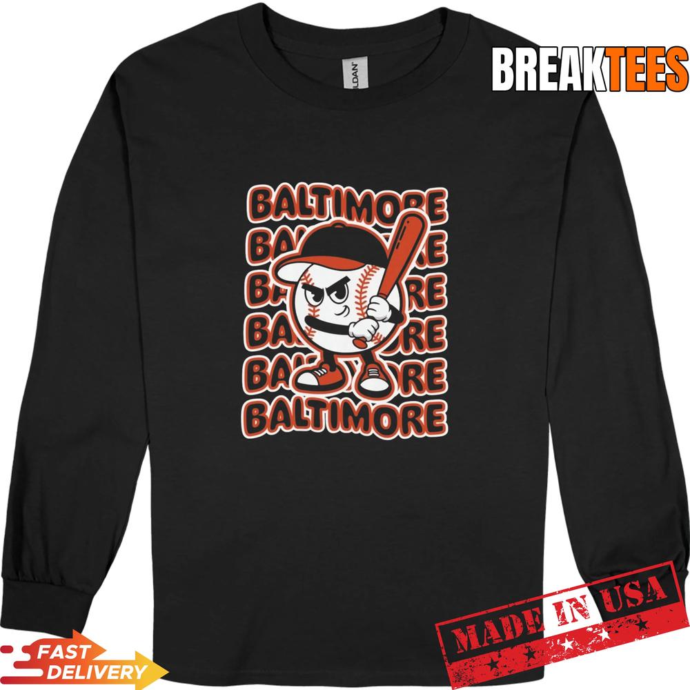 Baltimore Baseball Retro Mascot Shirt