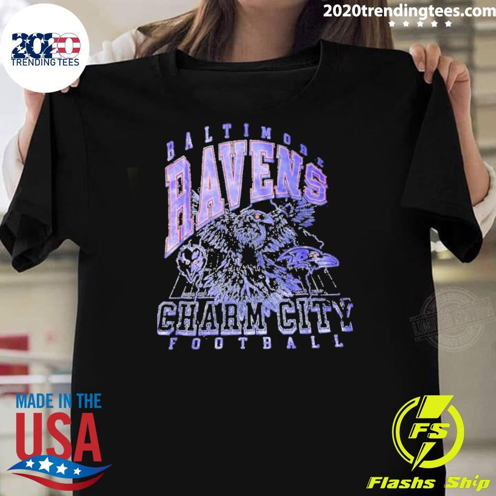 Baltimore Ravens Charm City Football Vintage Shirt