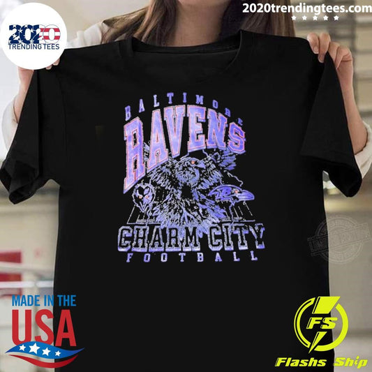 Baltimore Ravens Charm City Football Vintage Shirt