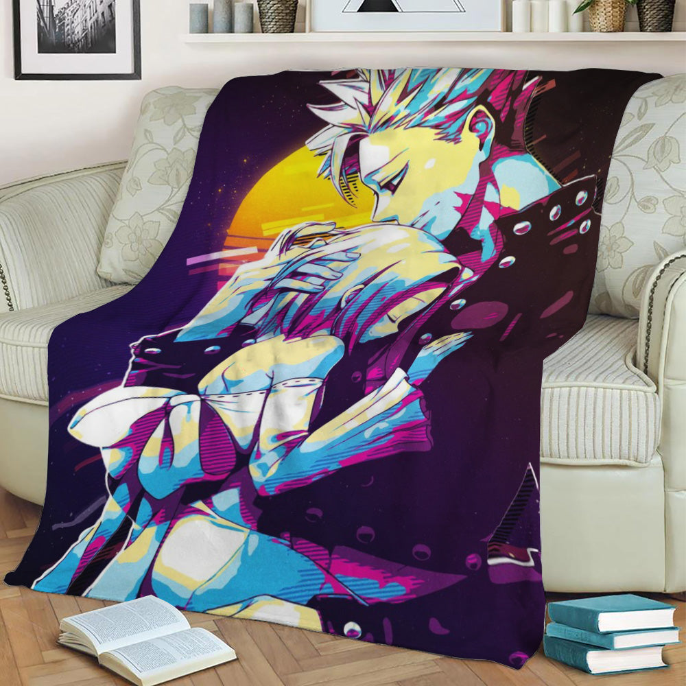 Ban and Elaine Fleece Throw Blanket
