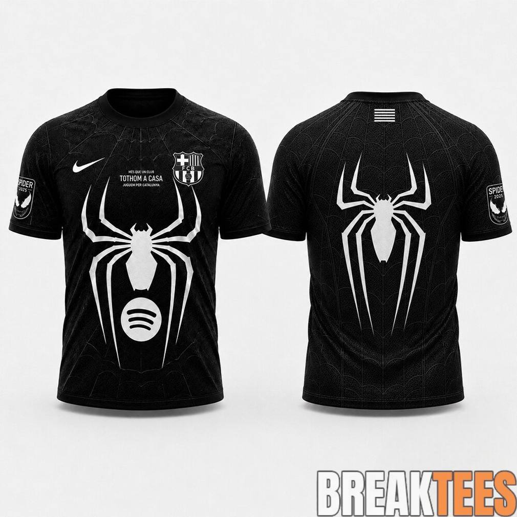 Barcelona x Spider Man Venom Julian Alvarez Jersey Shirt
