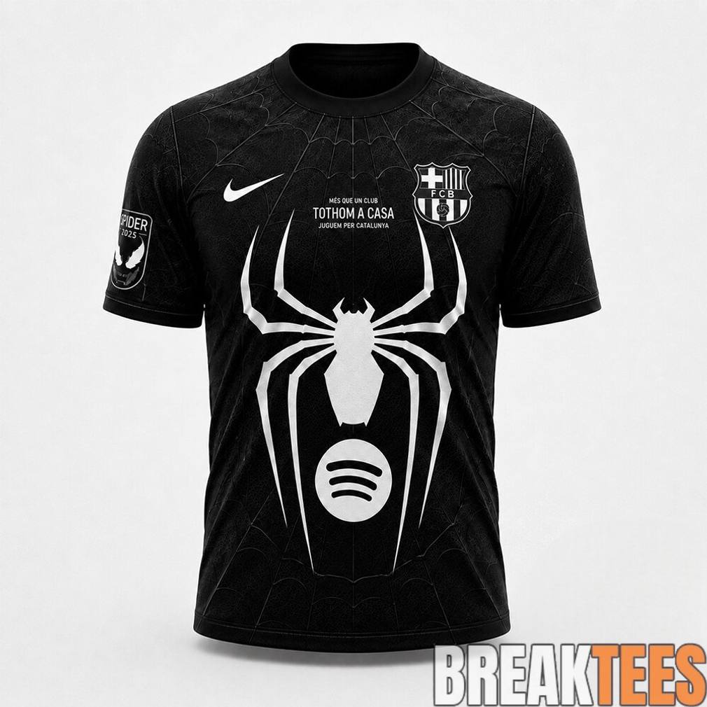 Barcelona x Spider Man Venom Julian Alvarez Jersey Shirt