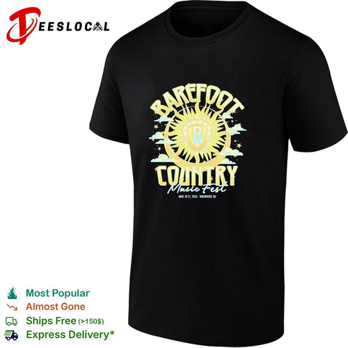 Barefoot Country Music Fest June 18 to 21 2026 Wildwood New Jersey shirt