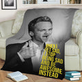 Barney Stinson Fleece Throw Blanket