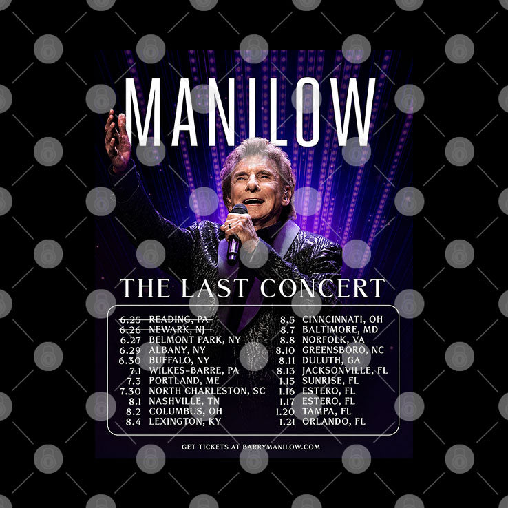 Barry Manilow The Last Concert Tour 2026 T Shirt