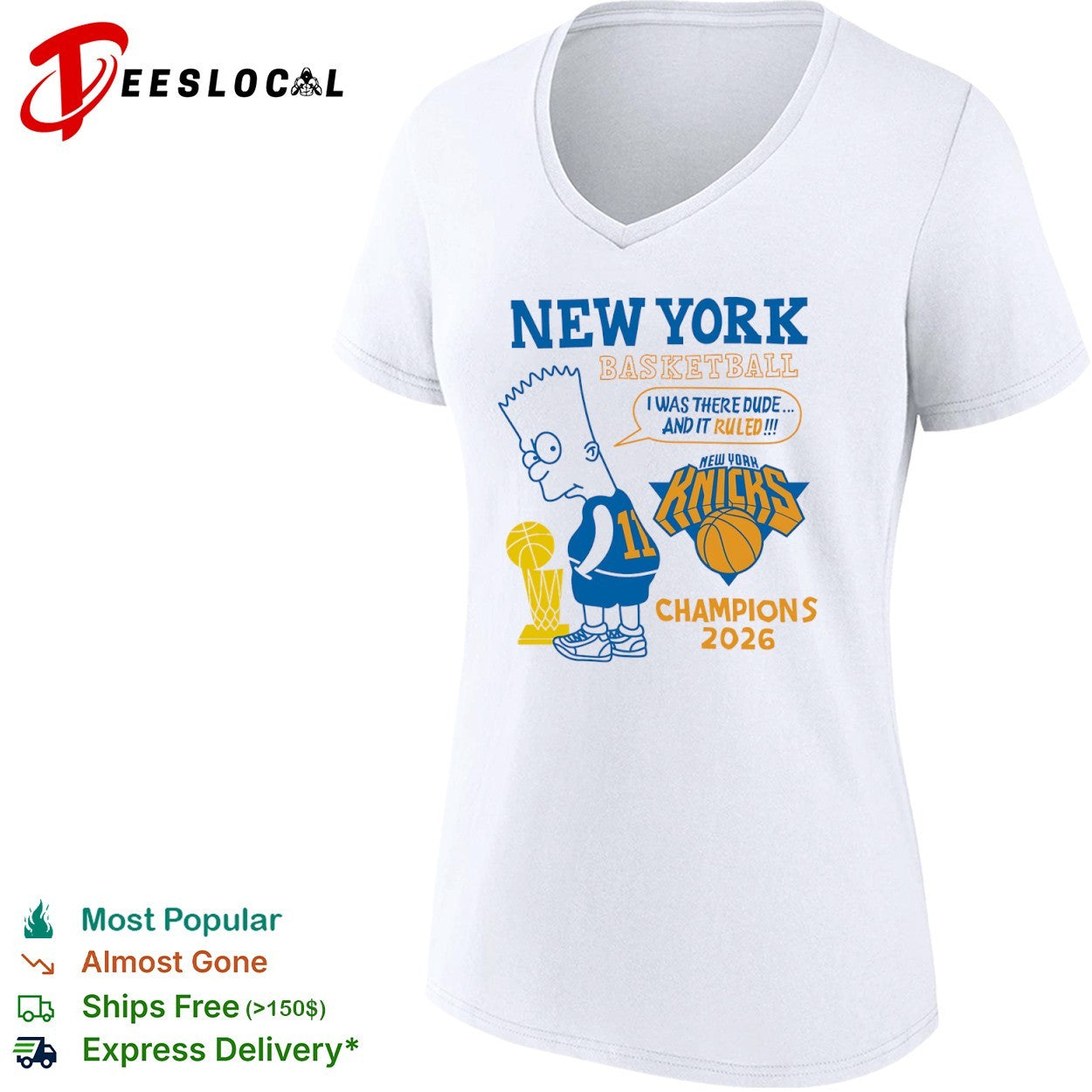 Bart New York Knicks I was there dude and it ruled Champions 2026 shirt