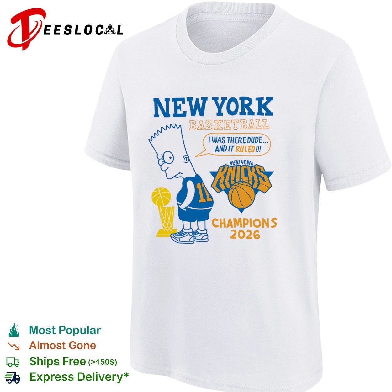Bart New York Knicks I was there dude and it ruled Champions 2026 shirt