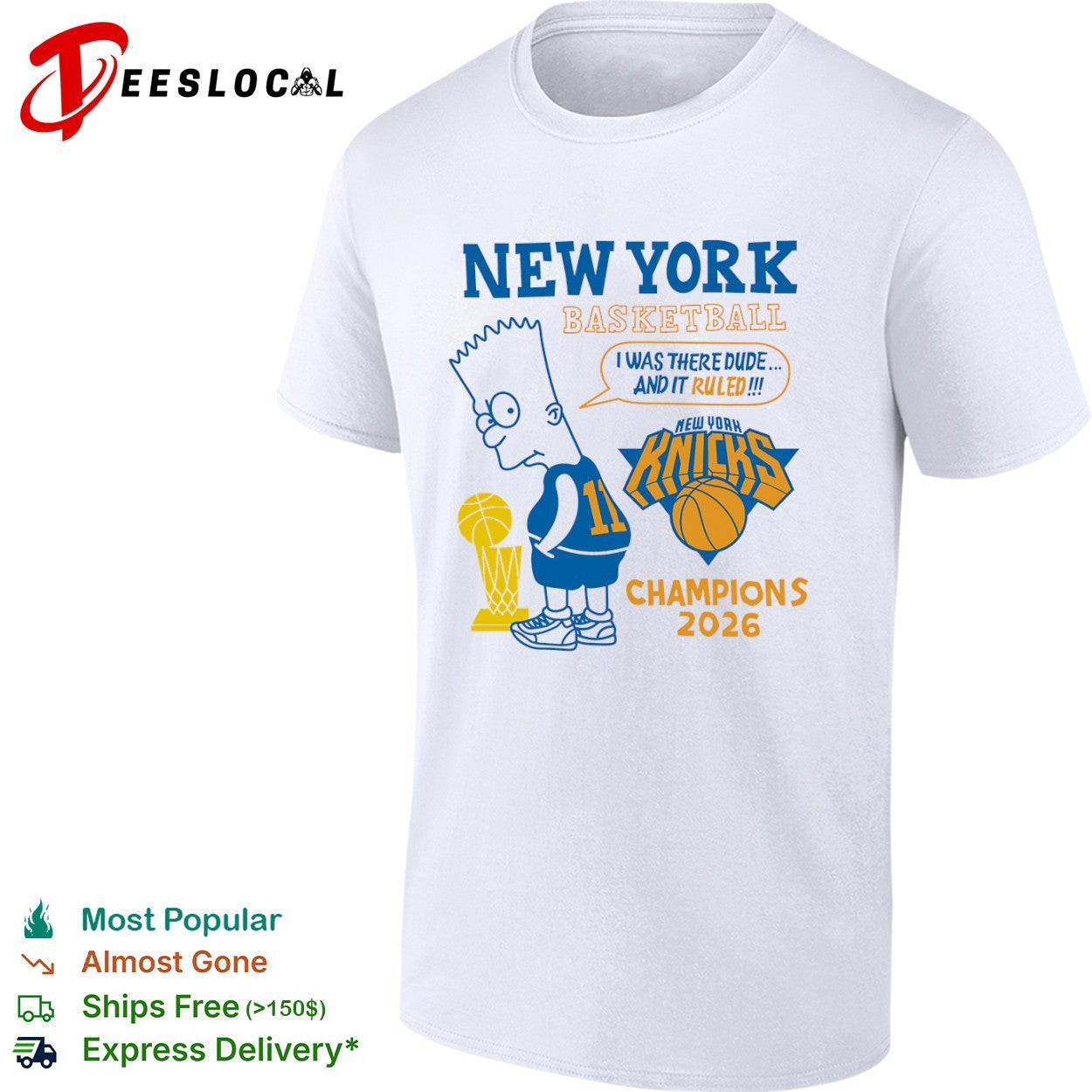 Bart New York Knicks I was there dude and it ruled Champions 2026 shirt