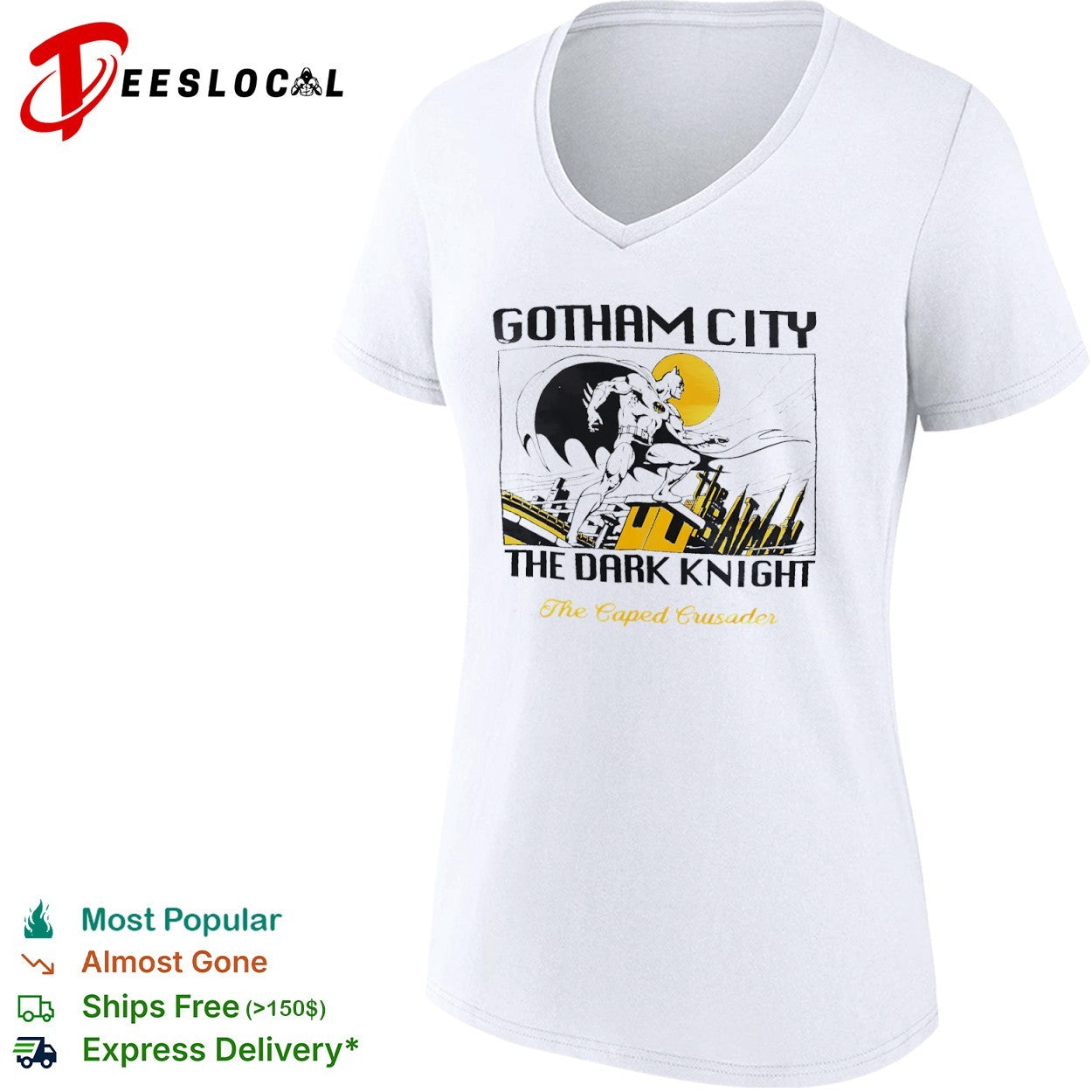 Batman Gotham City The Dark Knight the Caped Crusader the Batman shirt