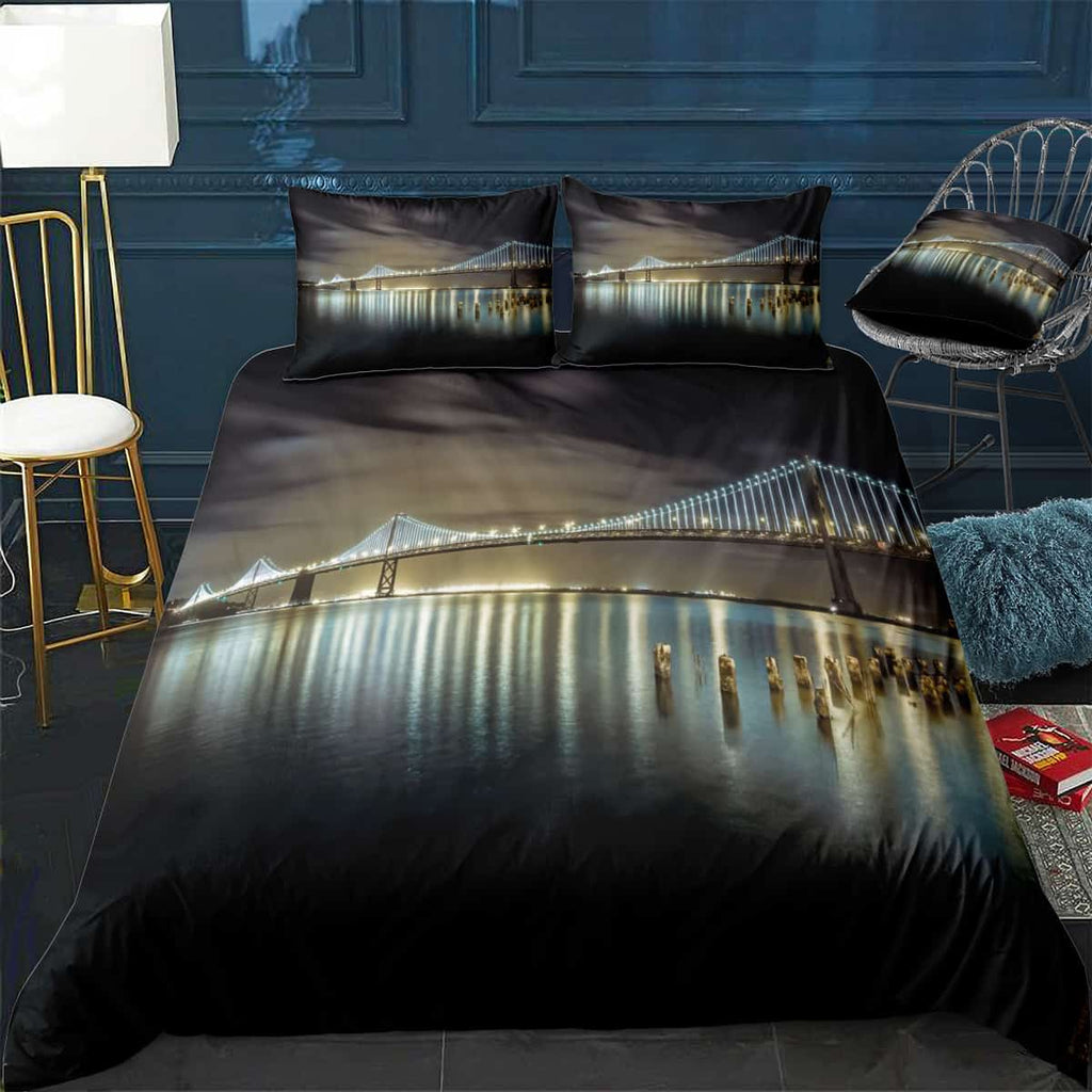 Bay Bridge Bedding Set (Duvet Cover & Pillow Shams)