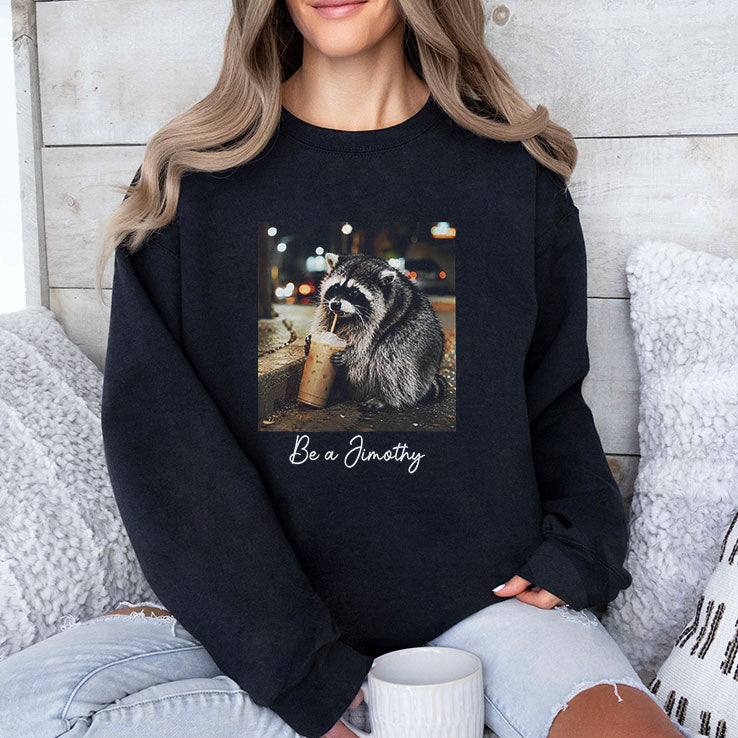 Be A Jimothy Raccoon Coffee Nighttime Trash Panda T Shirt