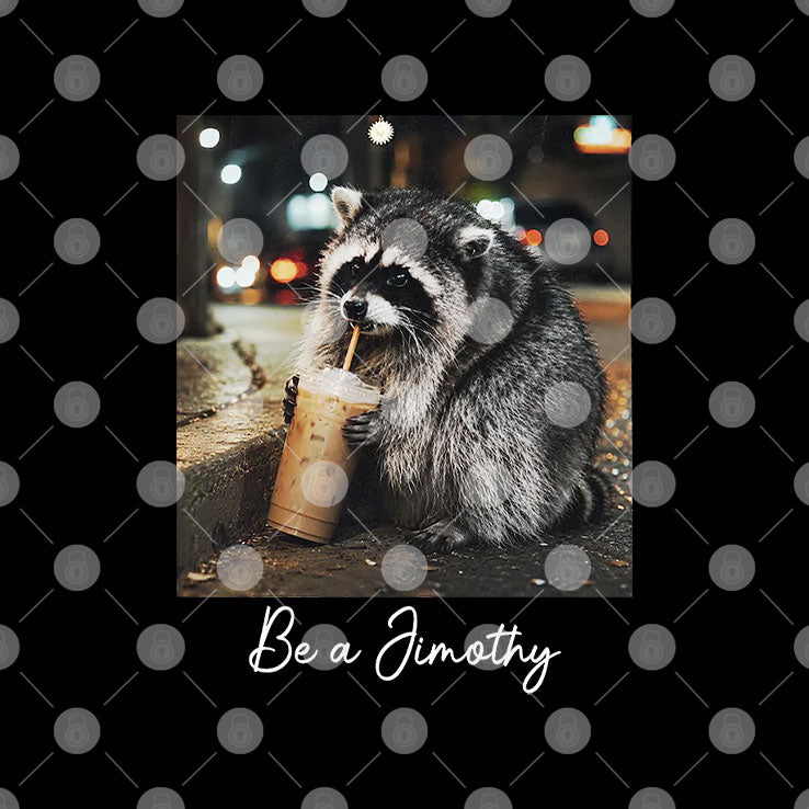 Be A Jimothy Raccoon Coffee Nighttime Trash Panda T Shirt
