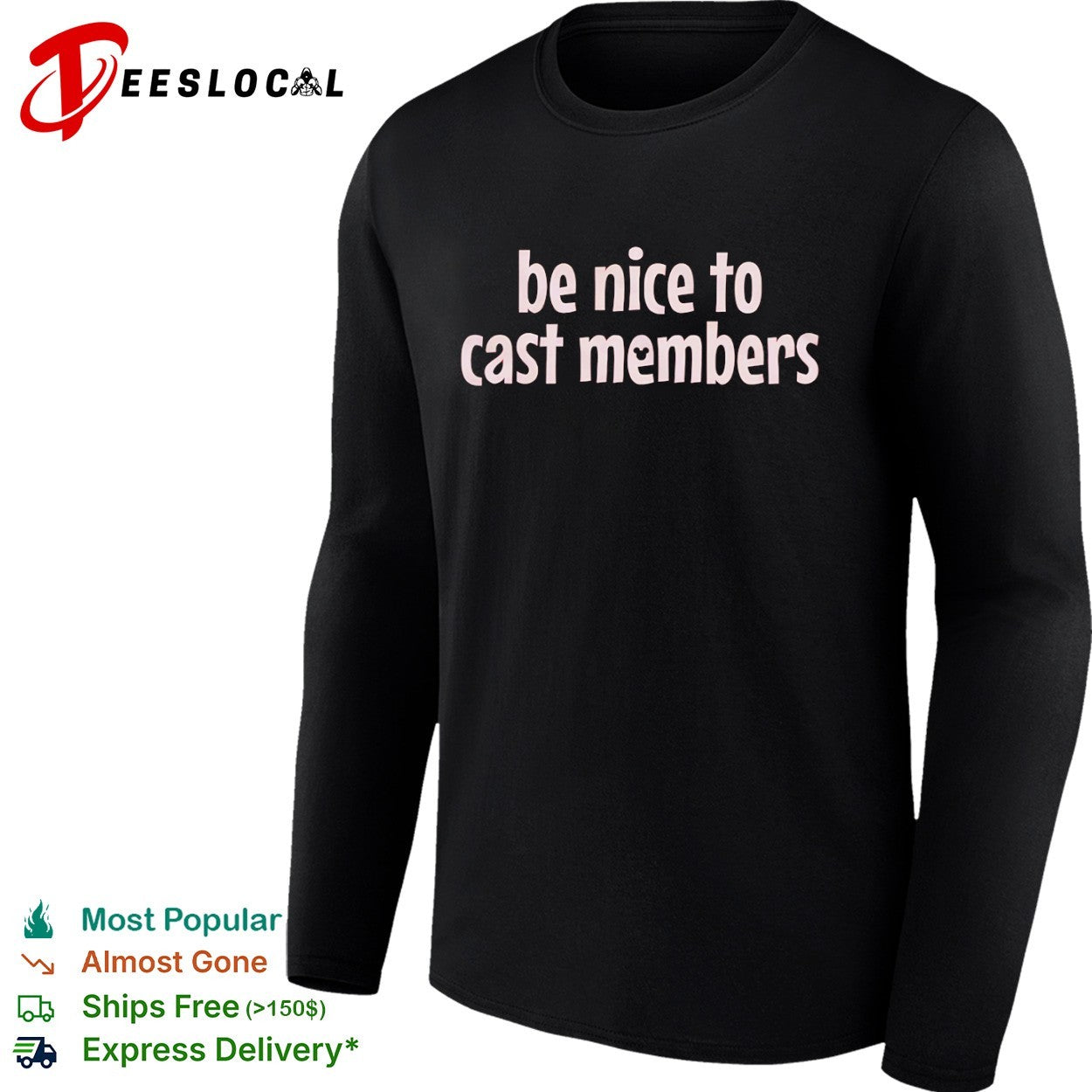 Be Nice to Cast Members Disney Park Theme Park Inspired Comfort Colors Shirt