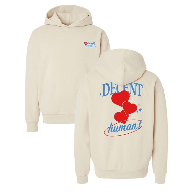 Be Decent Human Heart DRG T-Shirts