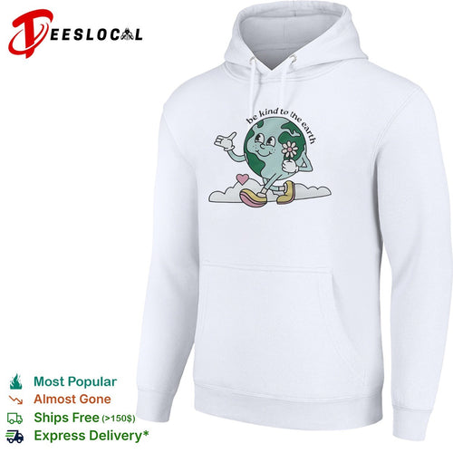 Be kind to the earth cartoon planet globe with flower heart and shoes shirt