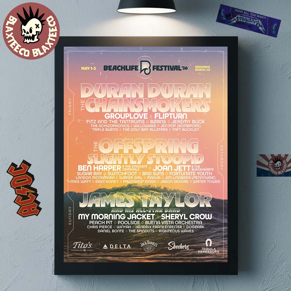 Beachlife Festival 2026 Full Lineup In Redondo Beach California From May 1 To 3 2026 Home Decor Poster Canvas