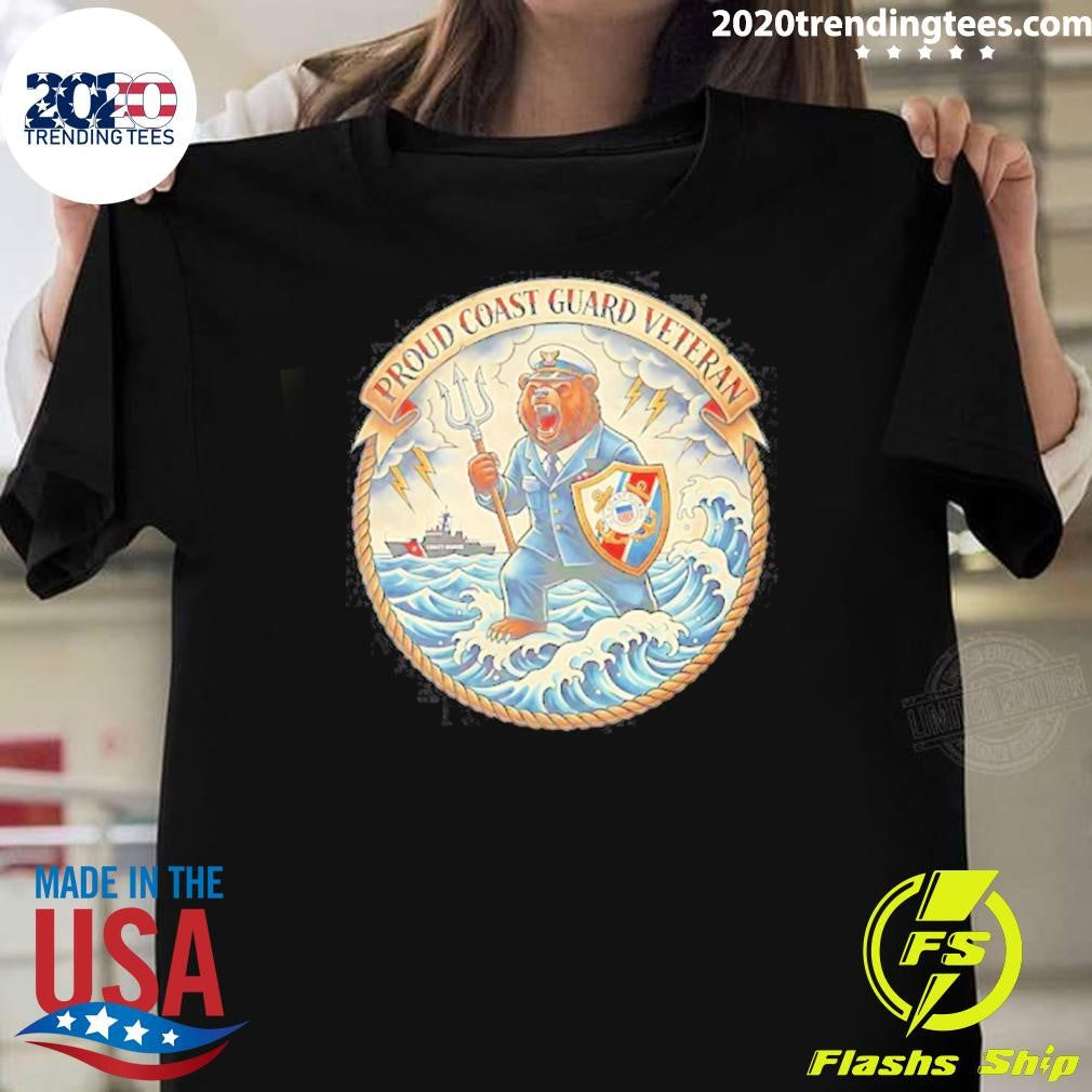 Bear Anthropomorphic Proud Coast Guard Veteran Shirt