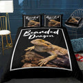 Bearded Dragon Print Bedding Set (Duvet Cover & Pillow Shams)