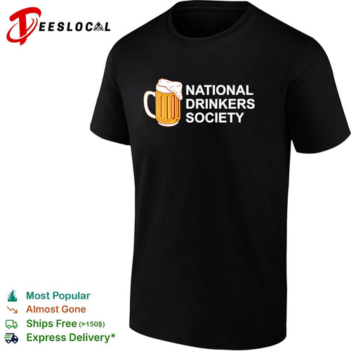 Beer mug national drinkers society funny shirt