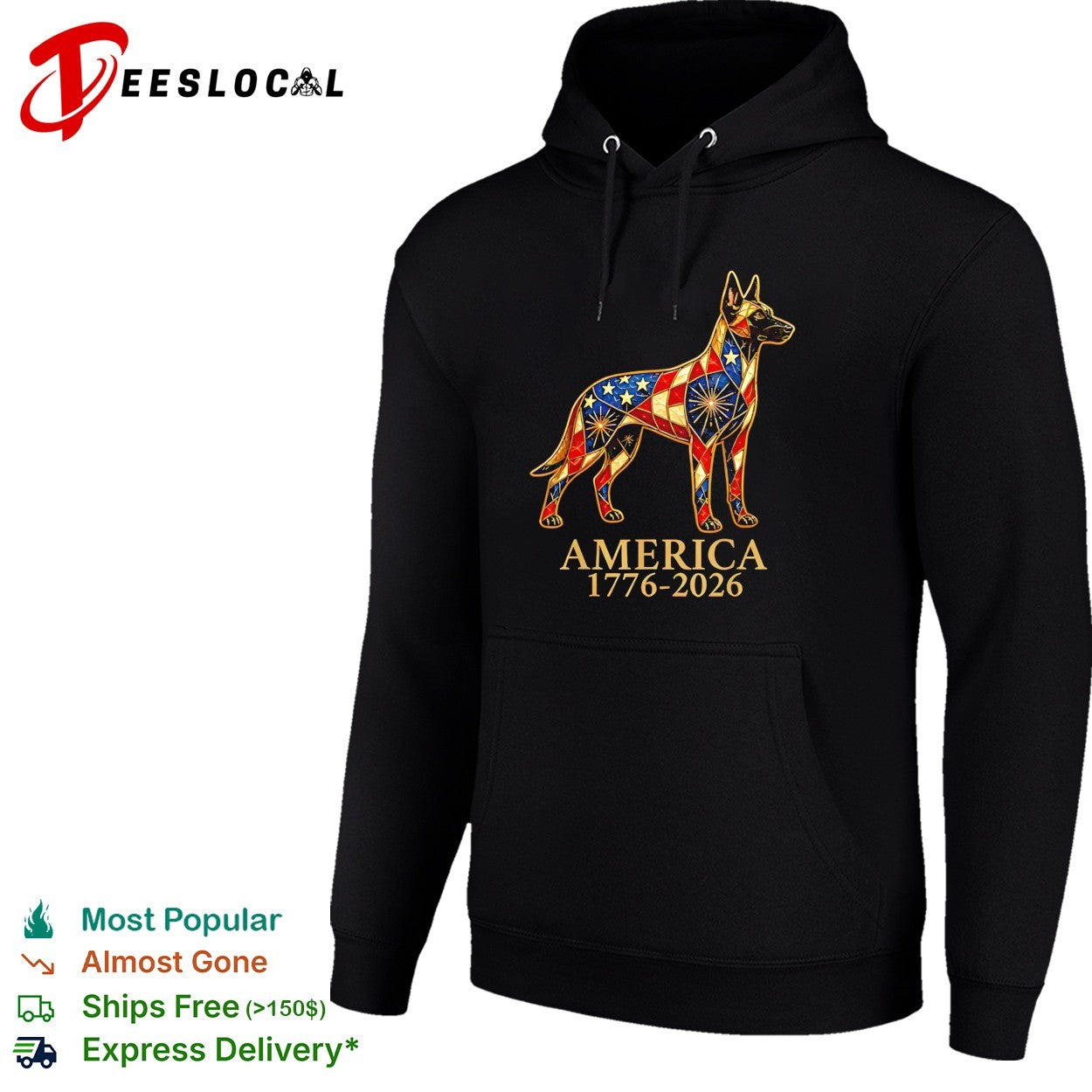 Belgian Malinois America 1776 2026 Patriotic Stained Glass Design Dog Lover shirt