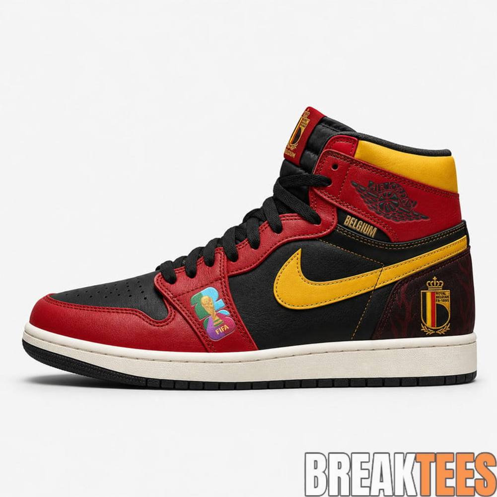 Belgium National Football Team WC26 Special Edition Air Jordan 1 Sneaker