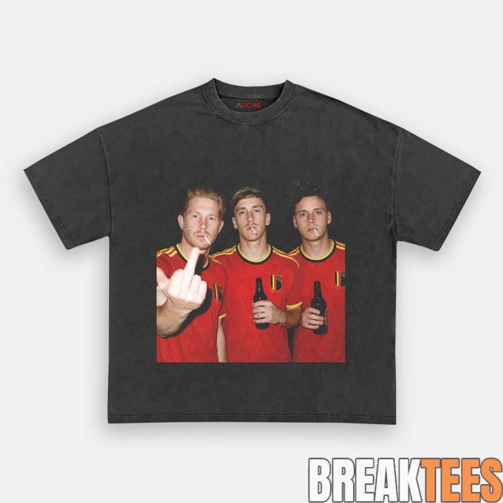 Belgium Trio Drunk Smoke Tee