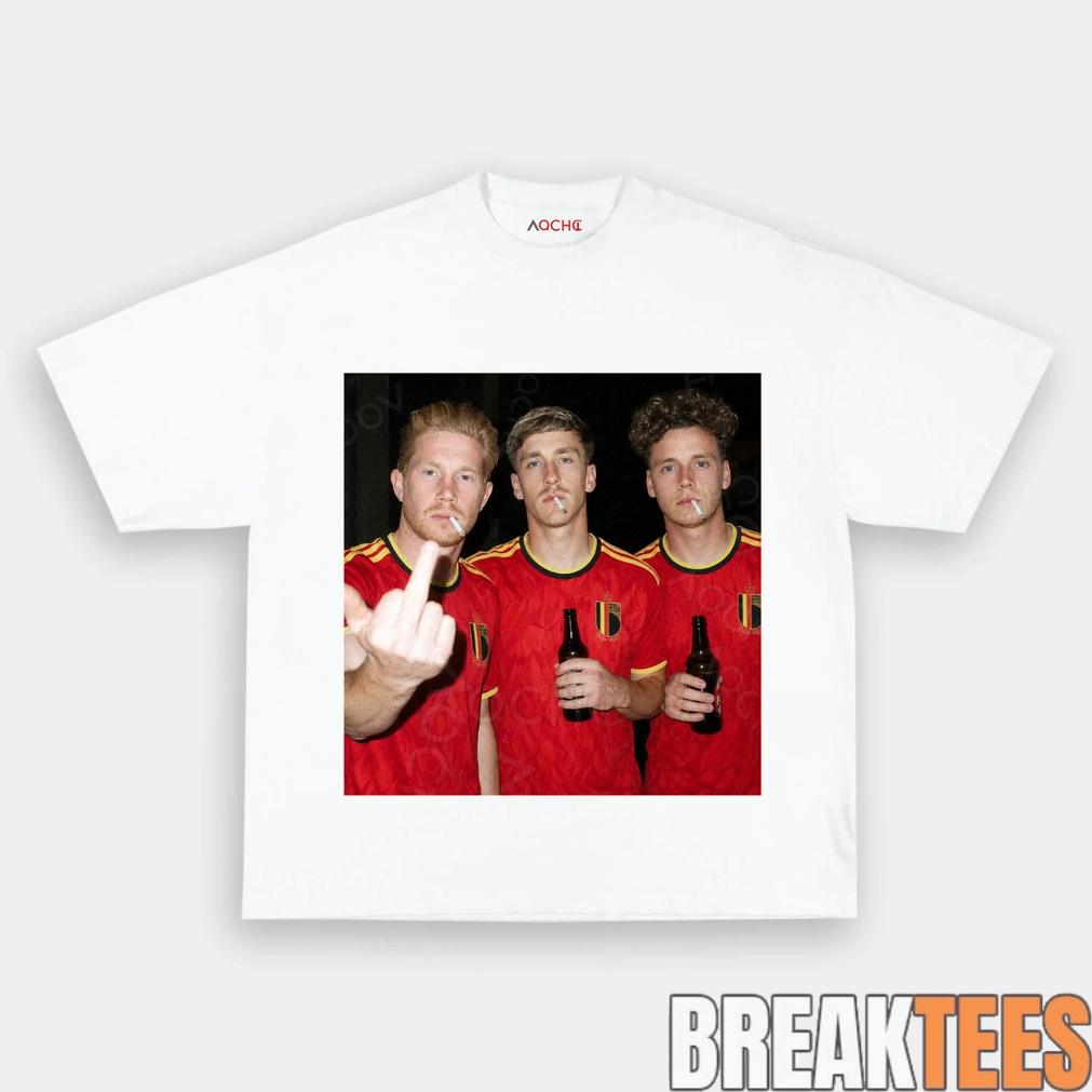 Belgium Trio Drunk Smoke Tee