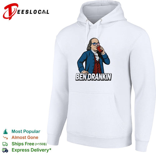 Ben Drankin Benjamin Franklin parody sunglasses drink humor shirt