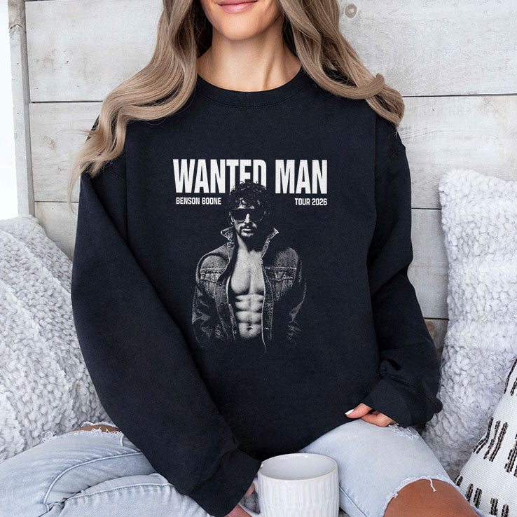 Benson Boone Wanted Man Tour 2026 T Shirt