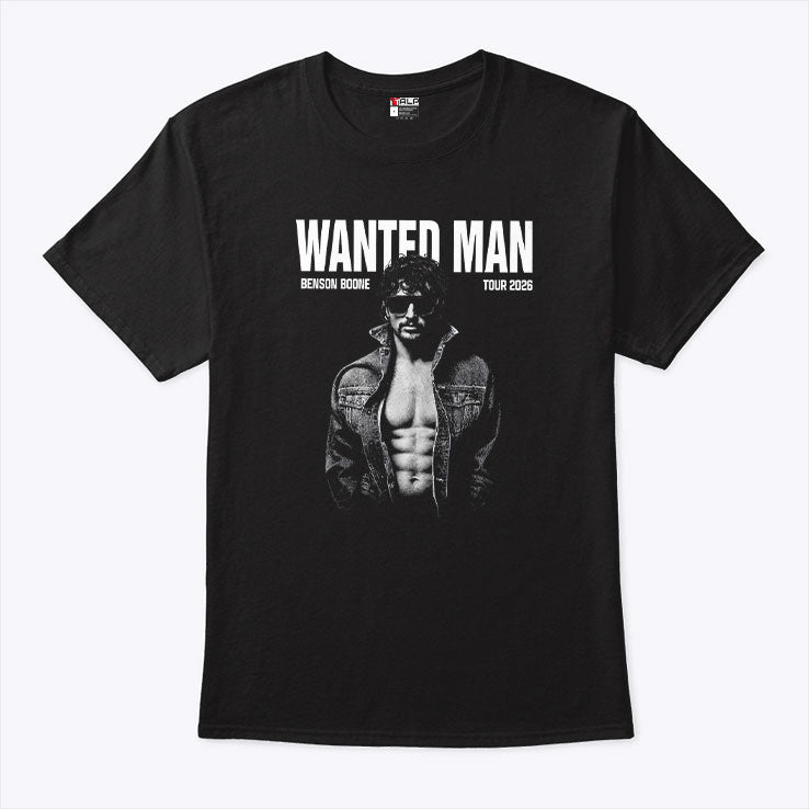 Benson Boone Wanted Man Tour 2026 T Shirt