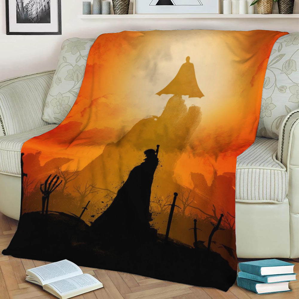 Berserk-Guts Fleece Throw Blanket
