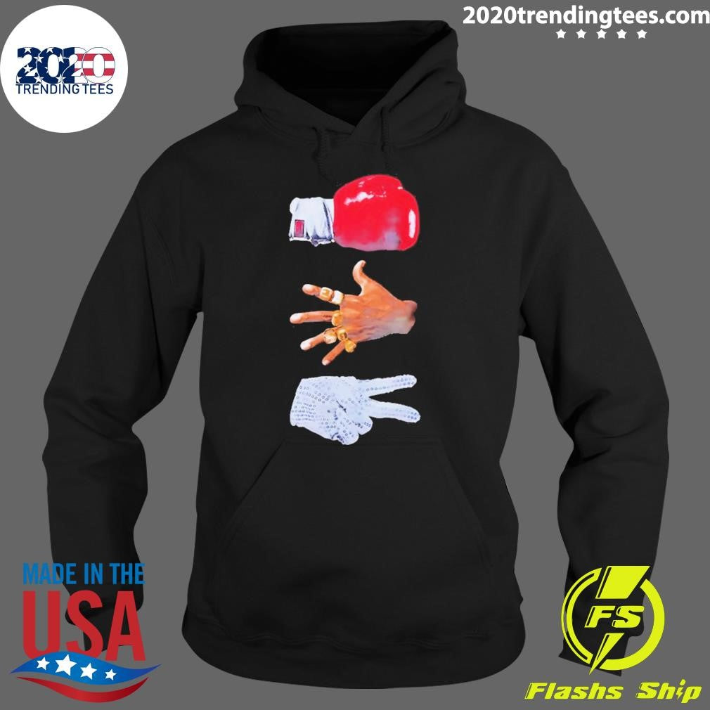 Michael Gloves 3 Mikes Graphic Michael Jordan Mj Jackson Michael Tyson Shirt