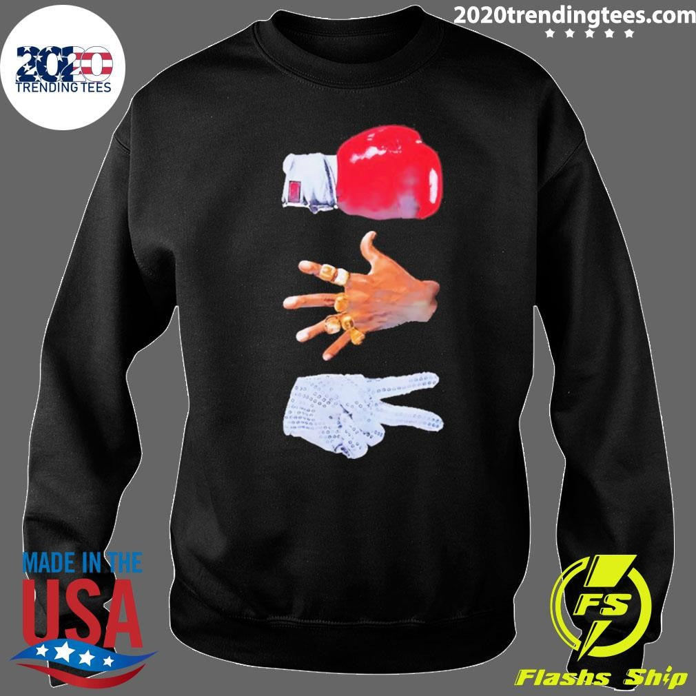 Michael Gloves 3 Mikes Graphic Michael Jordan Mj Jackson Michael Tyson Shirt