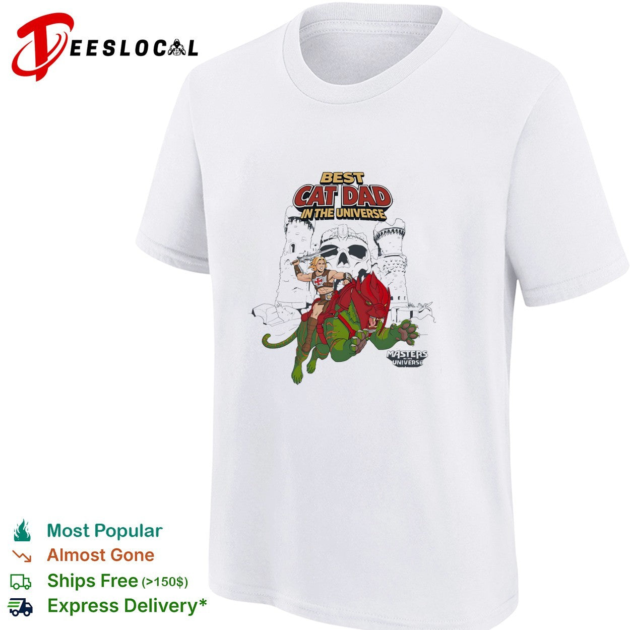 cat dad in the universe He-Man Masters of Universe parody shirt