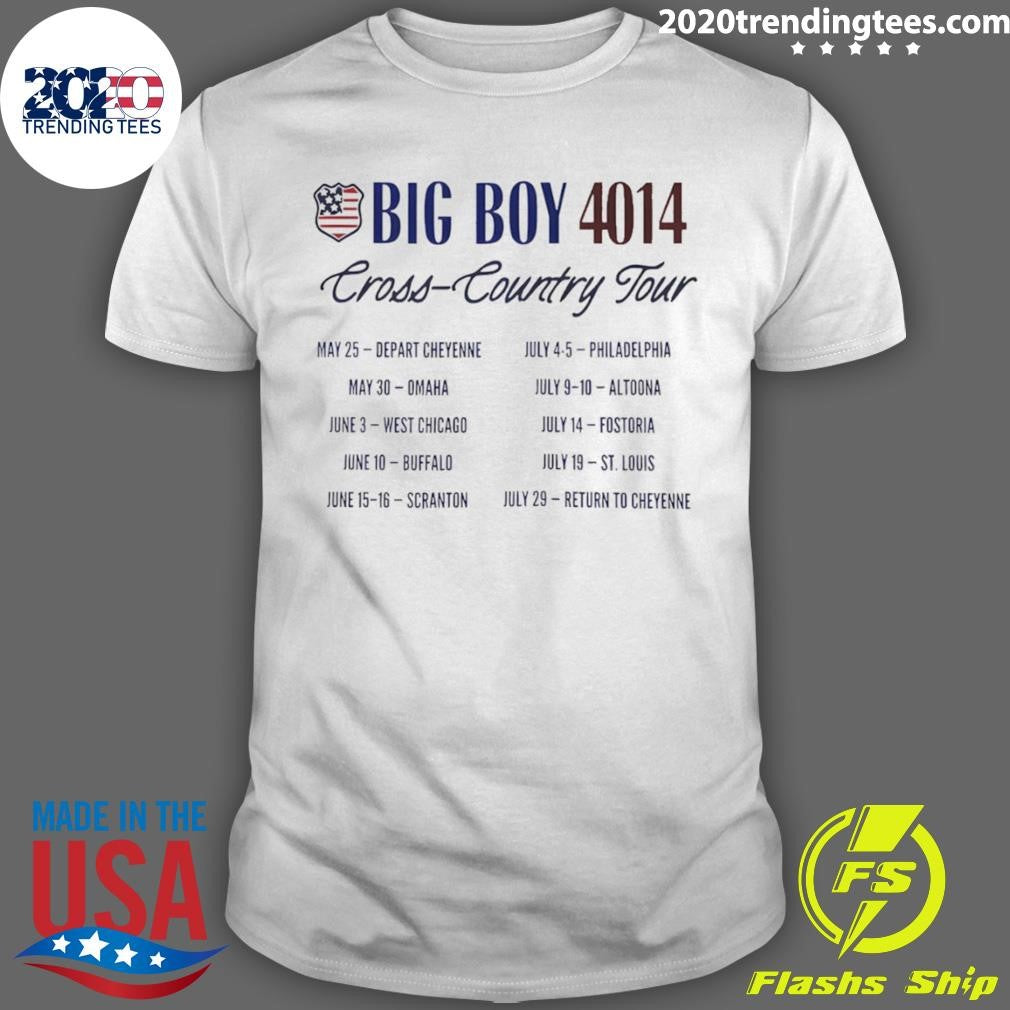 Big Boy 4014 Tour America 250 Train Shirt
