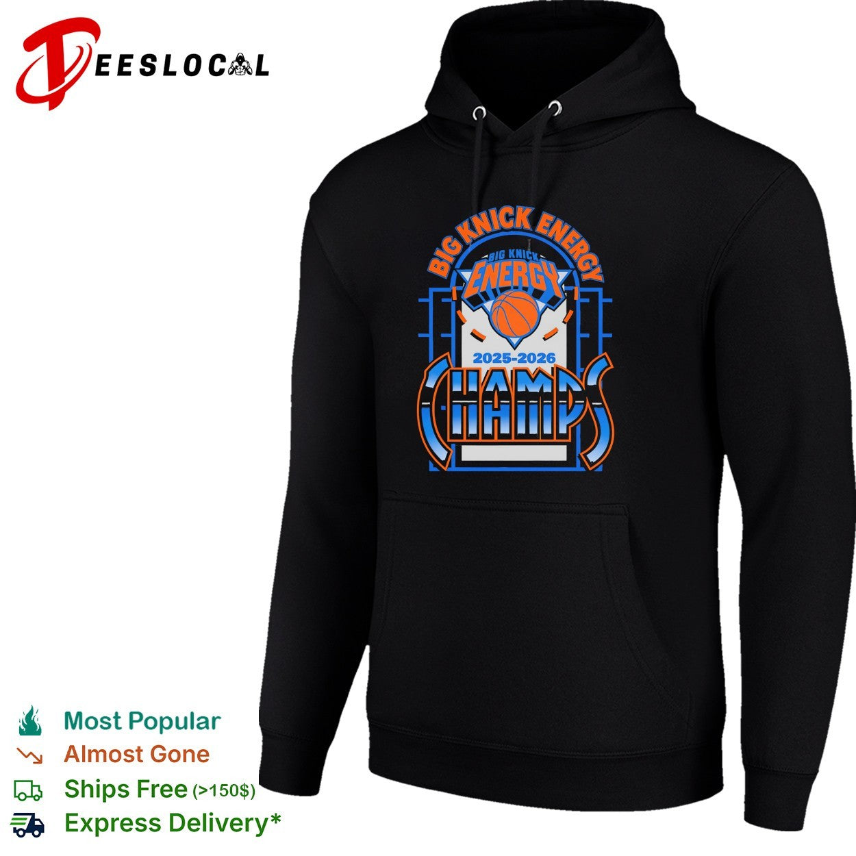 Big Knick Energy New York Knicks 2025-2026 Champs bold championship art shirt