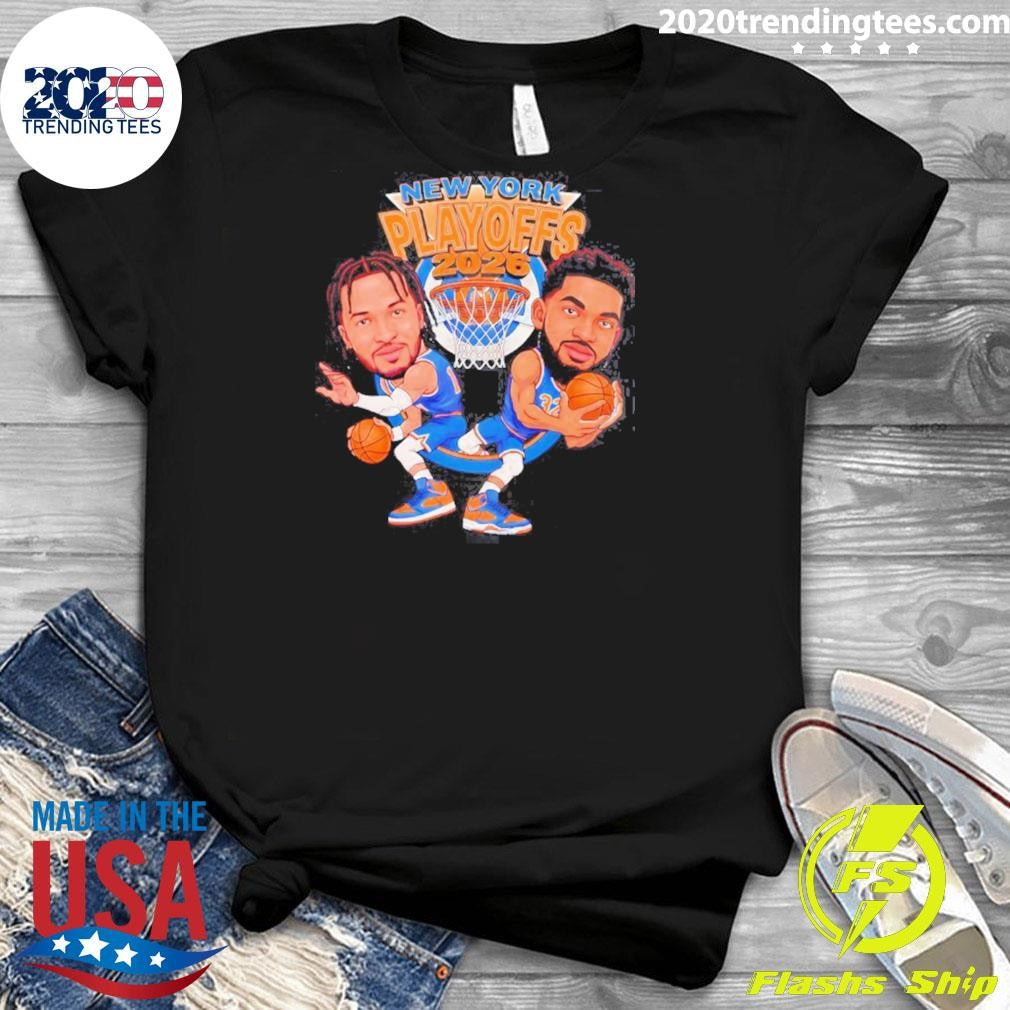 Big Knick Energy Playoff Drop Jalen Brunson And Karl-anthony Towns New York Knicks Basketball 2026 Shirt