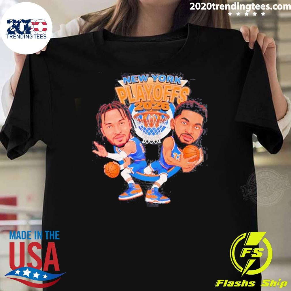 Big Knick Energy Playoff Drop Jalen Brunson And Karl-anthony Towns New York Knicks Basketball 2026 Shirt