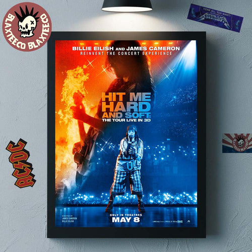 Billie Eilish Hit Me Hard And Soft The Tour Live In 3D In Theatres On May 8 2026 Home Decor Poster Canvas