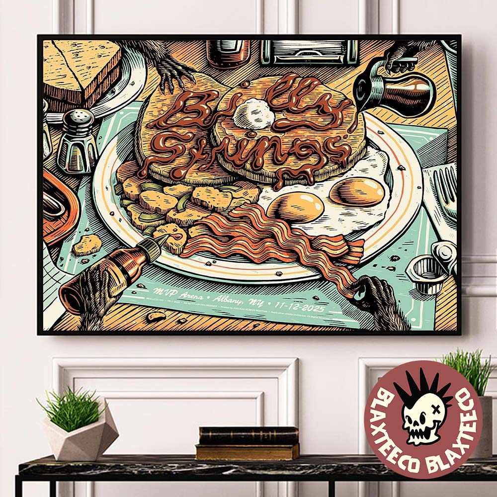Billy Strings Albany New York 2025 Event Poster At MVP Arena On November 12 2025 Home Decor Poster Canvas