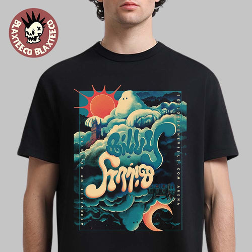 Billy Strings Asheville North Carolina 2026 Night 1 Poster At Exploreasheville.com Arena On February 10 2026 Flip Design Art T-Shirt