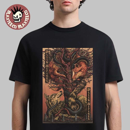 Billy Strings Athens Georgia 2026 Night 1 And 2 Combined Gig Poster At Akins Ford Arena On February 6 And 7 2026 Winter Tour T-Shirt